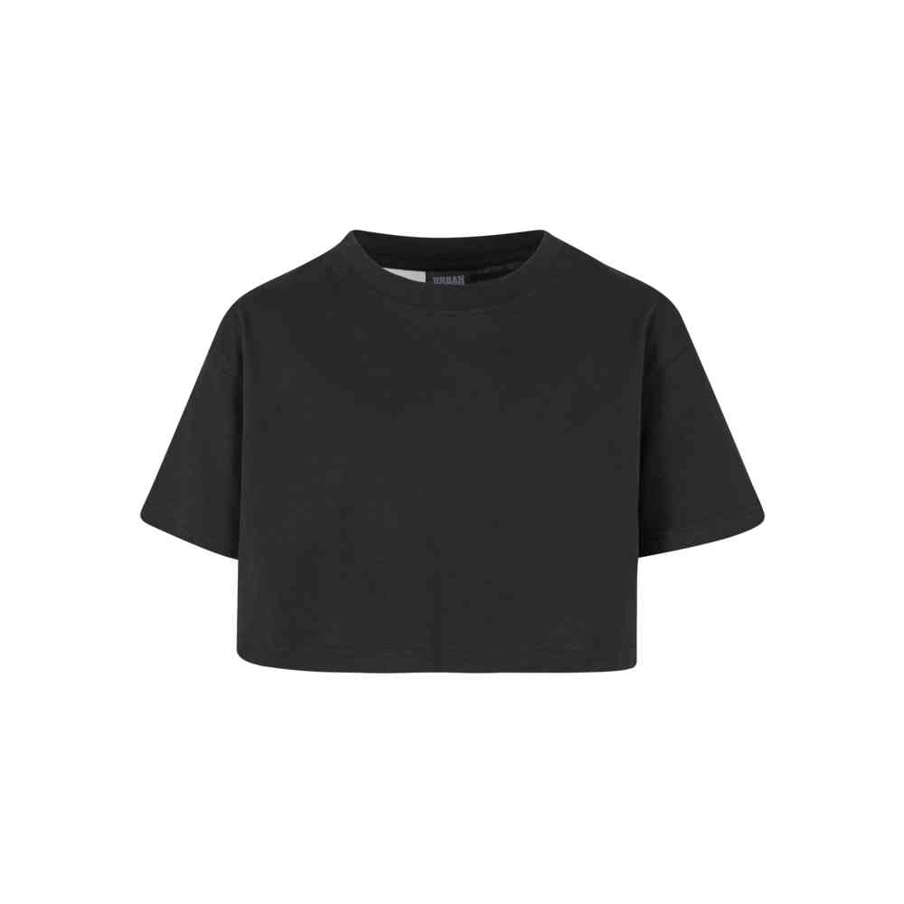 Urban Classics - Short Kimono 2pack Crop top - Zwart/Zwart